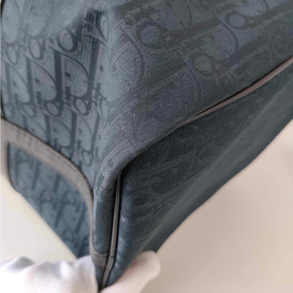 Dior Blue Oblique Monogram Boston Navy Duffle 40cm - Picture 9 of 15